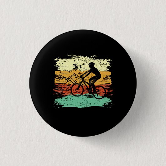 Badge Rond 2,50 Cm Cyclisme à vélo Rétro (Devant)