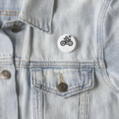 Badge Rond 2,50 Cm cycliste (En situation)