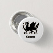 Badge Rond 2,50 Cm Cymru, Wales pin (Devant & derrière)
