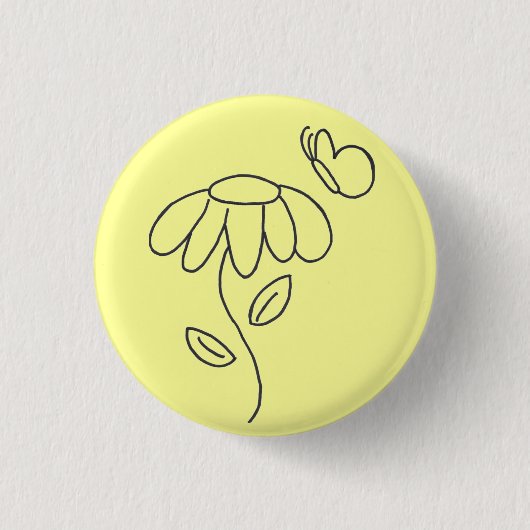 Badge Rond 2,50 Cm Daisy (Devant)