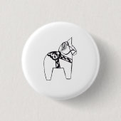 Badge Rond 2,50 Cm Dala Horse (Devant)