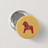 Badge Rond 2,50 Cm Dala Horse (Devant & derrière)