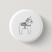 Badge Rond 2,50 Cm Dala Horse (Devant)