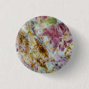 Badge Rond 2,50 Cm Dalle d'Opalite Verte Australienne