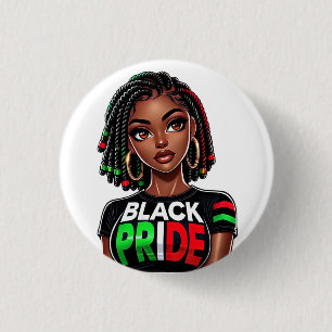 Badge Rond 2,50 Cm Dame de Black Pride