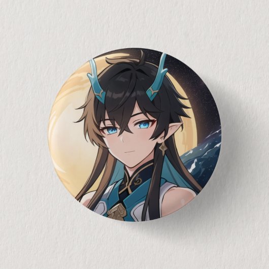 Badge Rond 2,50 Cm Dan Heng de HSR (Devant)