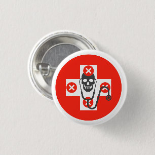 Badge Rond 2,50 Cm Danger pour la santé