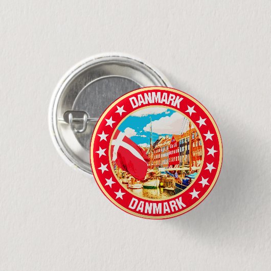 Badge Rond 2,50 Cm Danmark (Devant & derrière)