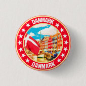 Badge Rond 2,50 Cm Danmark (Devant)