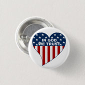 Badge Rond 2,50 Cm Dans Dieu nous faisons confiance (Devant & derrière)