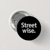 Badge Rond 2,50 Cm Dans la rue. (Devant & derrière)