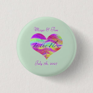 Badge Rond 2,50 Cm Dans le Flux de l'Amour