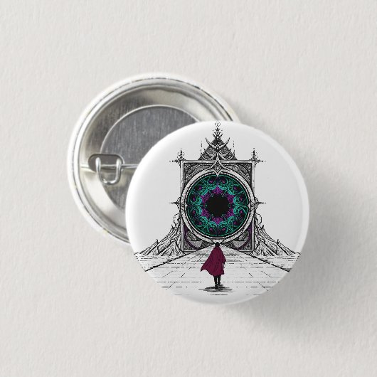 Badge Rond 2,50 Cm Dans l'échec (Devant & derrière)