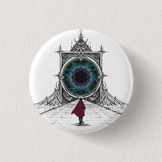 Badge Rond 2,50 Cm Dans l'échec (Devant)