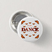 Badge Rond 2,50 Cm Danse avec des papillons design (Devant & derrière)