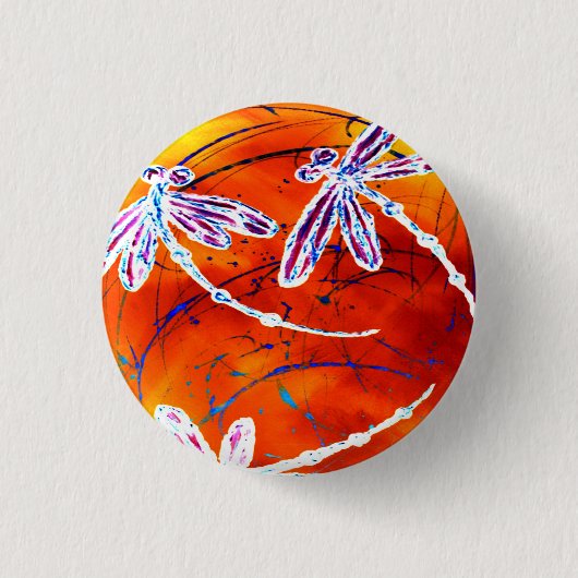 Badge Rond 2,50 Cm Danse de libellule Outback (Devant)
