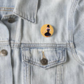 Badge Rond 2,50 Cm Danse Flapper Vintage (En situation)