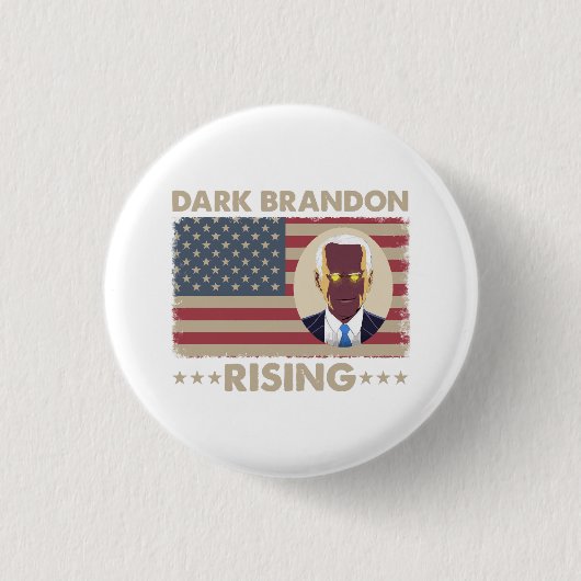 Badge Rond 2,50 Cm Dark Brandon Funny Joe Biden Meme (Devant)