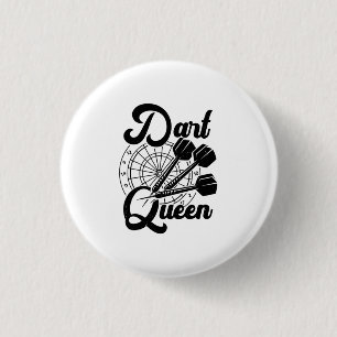 Badge Rond 2,50 Cm Dart Queen