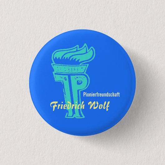 Badge Rond 2,50 Cm DDR Pionierdesign (Devant)