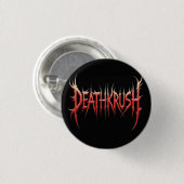Badge Rond 2,50 Cm Deathkrush - Pin button (Devant & derrière)