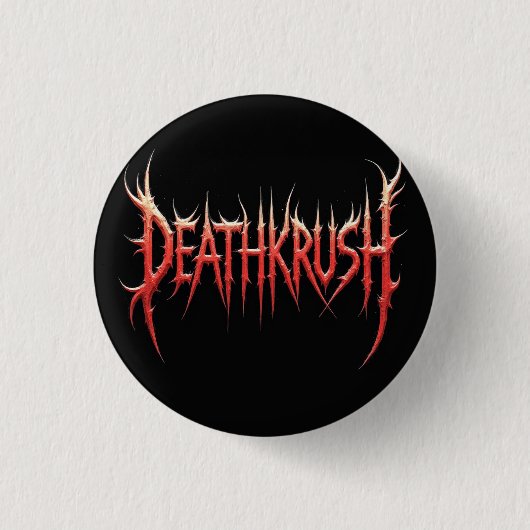 Badge Rond 2,50 Cm Deathkrush - Pin button (Devant)