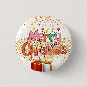 Badge Rond 2,50 Cm Décoration de fête de Noël