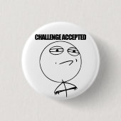 Badge Rond 2,50 Cm Défi admis (Devant)