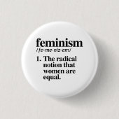 Badge Rond 2,50 Cm Définition du féminisme (Devant)