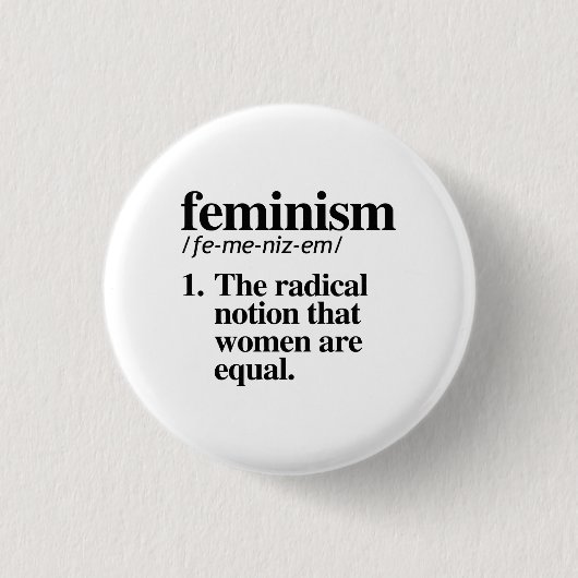 Badge Rond 2,50 Cm Définition du féminisme (Devant)