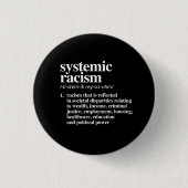 Badge Rond 2,50 Cm Définition du racisme systémique (Devant)