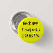 Badge Rond 2,50 Cm Dégagez ! Bouton (Devant & derrière)