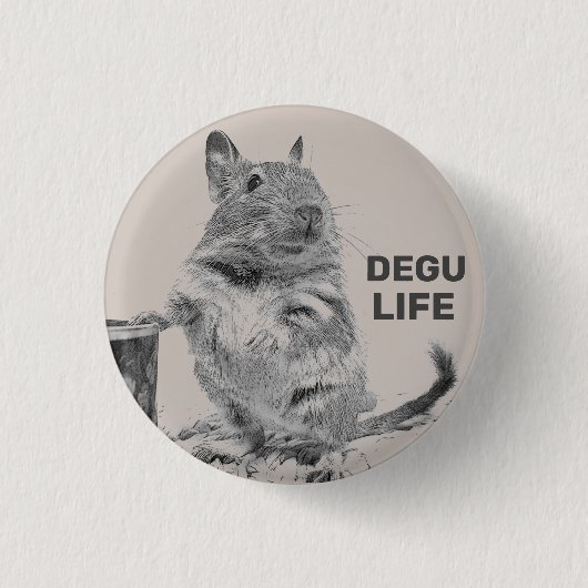 BADGE ROND 2,50 CM ⊿ DEGU. ⊿ (Devant)