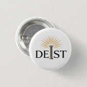 Badge Rond 2,50 Cm Deist - Deism Enlightenment Philosophy (Devant & derrière)