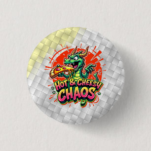 Badge Rond 2,50 Cm Délice Dragon Cheesy