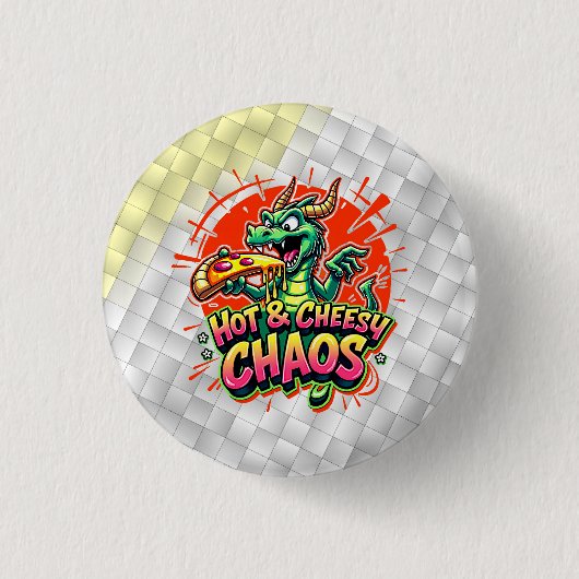 Badge Rond 2,50 Cm Délice Dragon Cheesy (Devant)