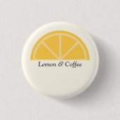 Badge Rond 2,50 Cm Demi-tranche de citron (Devant)