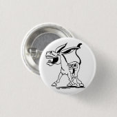 Badge Rond 2,50 Cm démocrate (Devant & derrière)