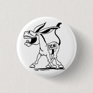 Badge Rond 2,50 Cm démocrate