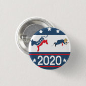 Badge Rond 2,50 Cm Démocrates de 2020 (Devant & derrière)