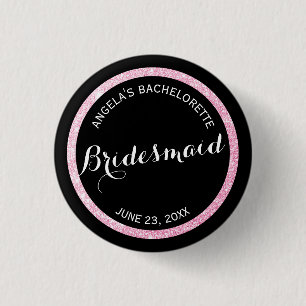 Badge Rond 2,50 Cm Demoiselle d'honneur Bachelorette de parties