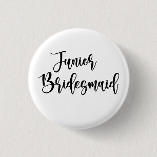 Badge Rond 2,50 Cm Demoiselle d'honneur junior