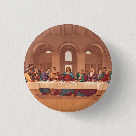Badge Rond 2,50 Cm Dernière Cène de Jésus-Christ (Devant)