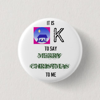 Badge Rond 2,50 Cm des images, IL EST, K, POUR DIRE, JOYEUX NOËL, À