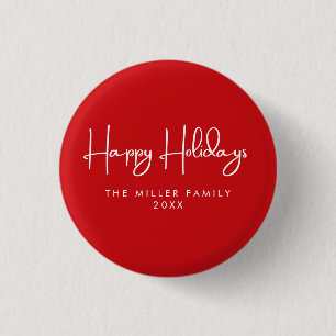 Badge Rond 2,50 Cm Des vacances simples et simples minimalistes