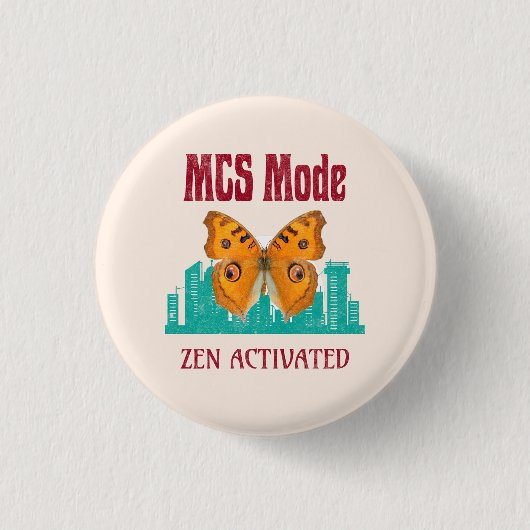 Badge Rond 2,50 Cm Description de l'activation du mode MCS Zen Papill (Devant)