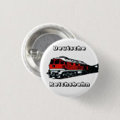 Badge Rond 2,50 Cm Design du Reichsbahn (Devant & derrière)