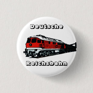 Badge Rond 2,50 Cm Design du Reichsbahn