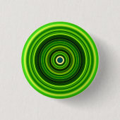 Badge Rond 2,50 Cm Design Mandala vert géométrique-64555 (Devant)