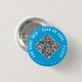 Badge Rond 2,50 Cm Design Your Own Custom QR Code Button Example (Devant & derrière)